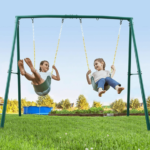 440lbs Extra Large Metal Swing Frame with 5 Hanging Hooks, Heavy Duty A-Frame Swing Stand - Image 6