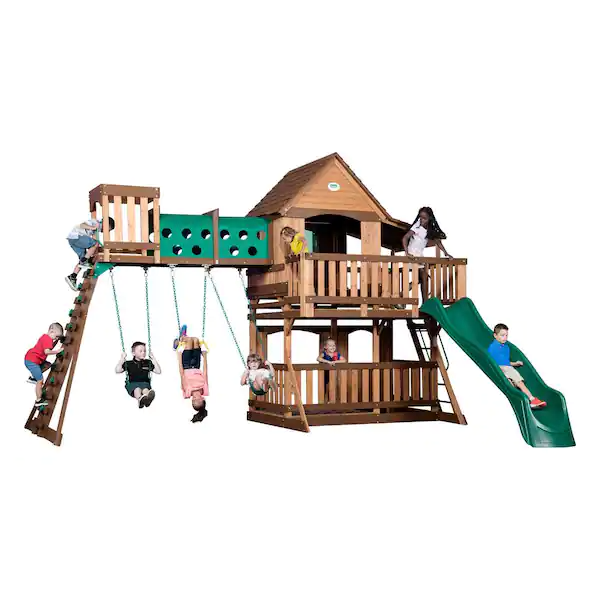 BackyardDiscovery-1 Backyard Discovery Woodridge Elite Swing Set - Image 1
