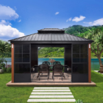 12′ x 14′ Hardtop Gazebo For Patio Screen House Backyard Sunroom - Image 2