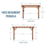 Backyard Discovery 12′ x 10′ Cedar Pergola - Image 10