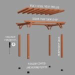 Backyard Discovery 12′ x 10′ Cedar Pergola - Image 11