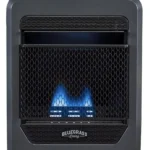 Bluegrass Living Natural Gas Vent Free Blue Flame Gas Space Heater With Base Feet – 10,000 BTU