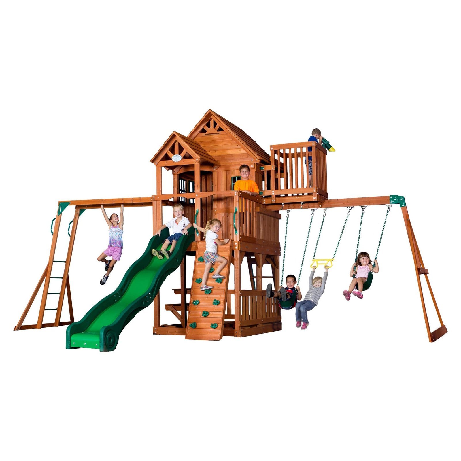 jkklll Backyard Discovery Skyfort II Swing Set - Image 1