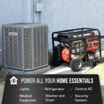 13000-Watt Push Button Start Dual Fuel Gas and Propane Powered Portable Generator - Image 6