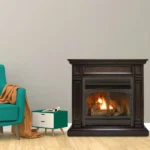 Duluth Forge Dual Fuel Ventless Gas Fireplace With Mantel – 32,000 BTU, T-Stat Control - Image 2